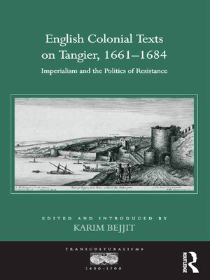 cover image of English Colonial Texts on Tangier, 1661-1684